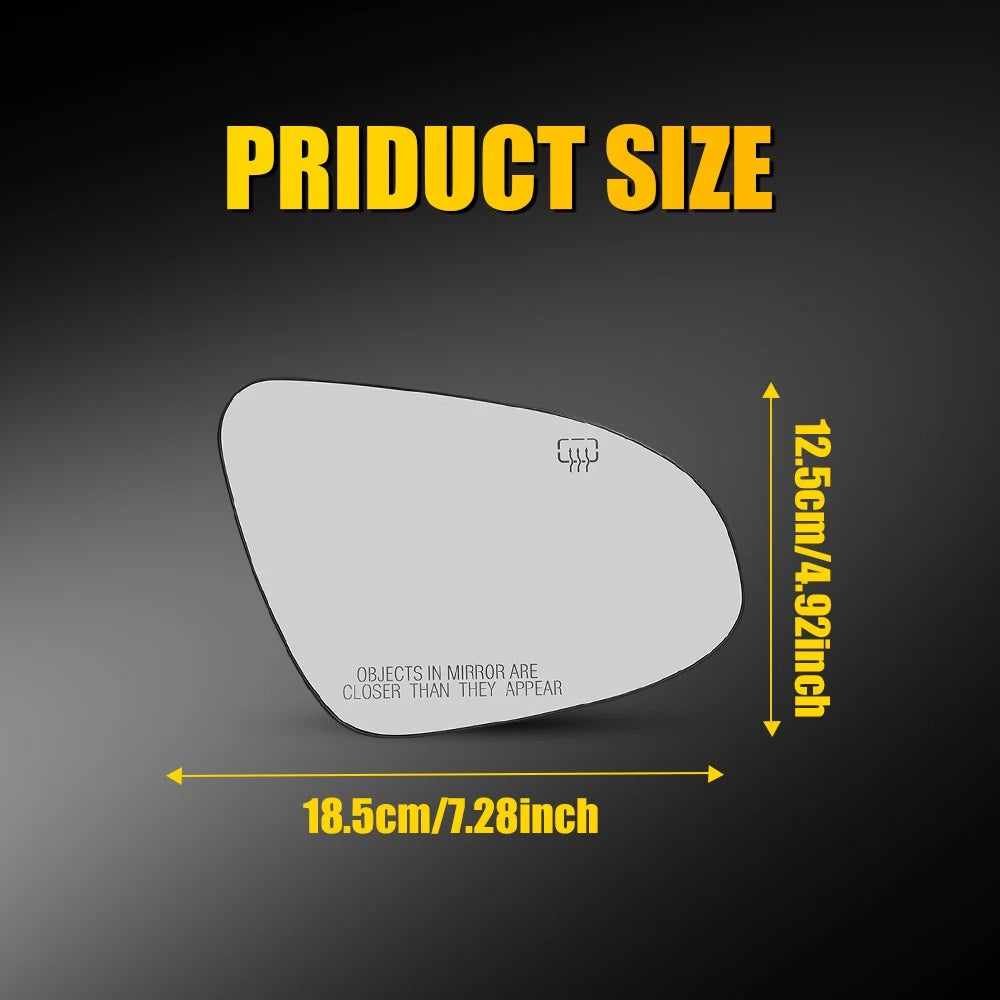 Heated Mirror Glass for Toyota Corolla Sedan (2014–2019) Passenger Side