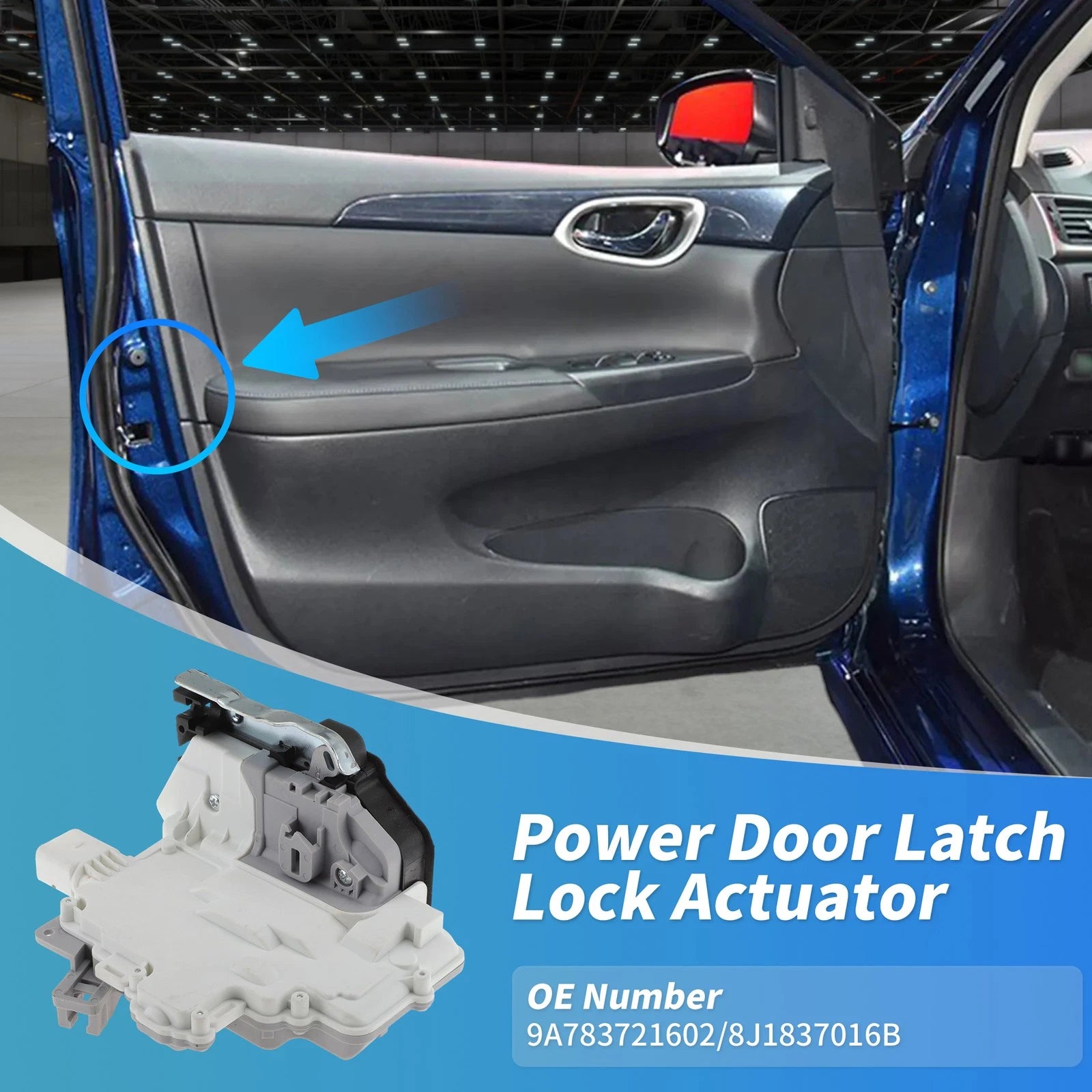 Front Right Power Door Lock Actuator for Volkswagen Touareg (2011–2017)
