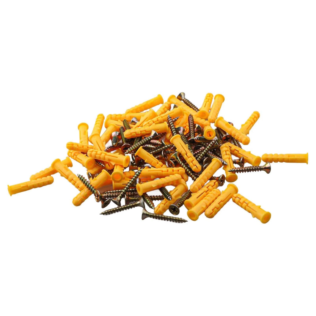 50Pcs Stainless Steel Expansion Screws and Wall Anchors for Drywall