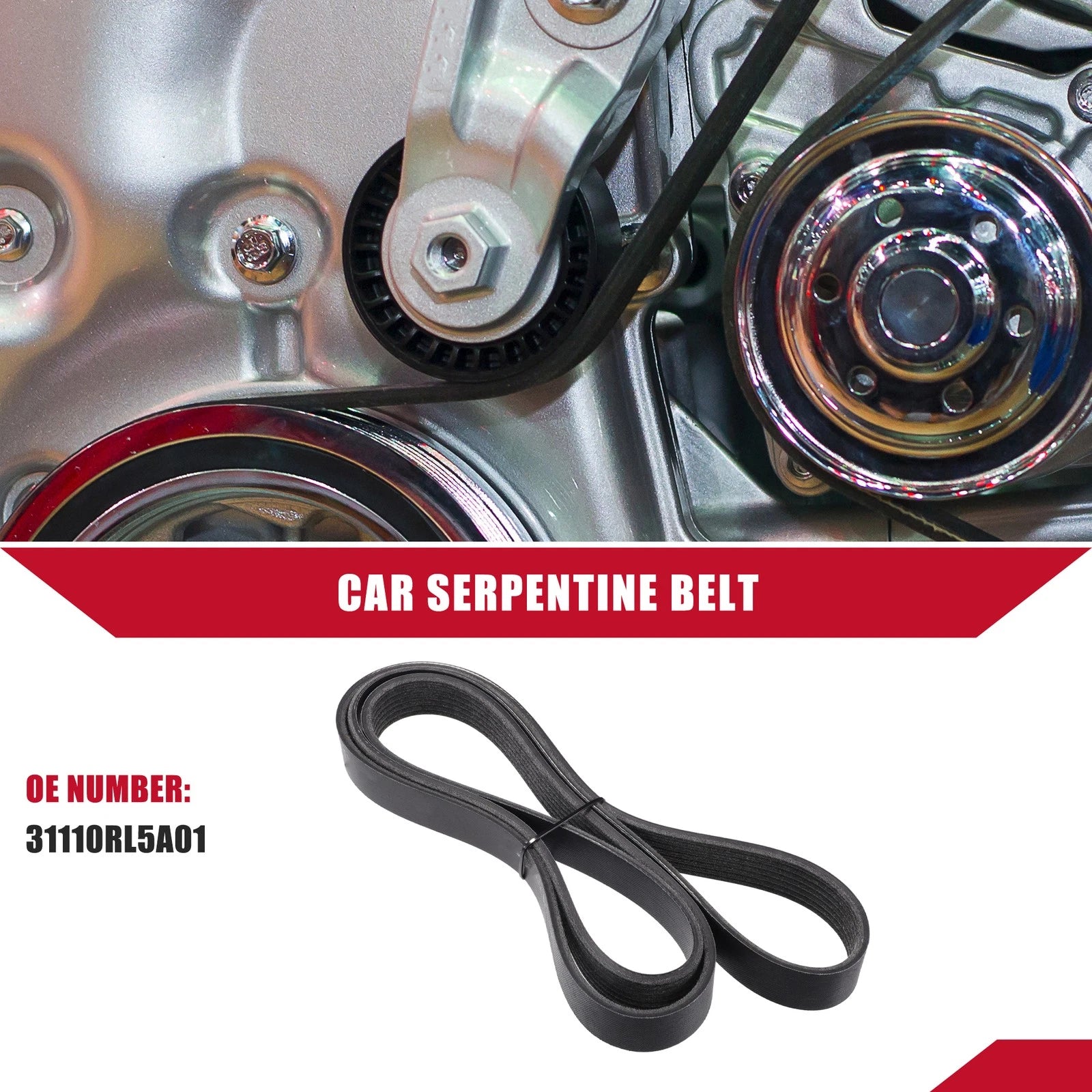 Serpentine Belt No. 31110RL5A01 for Honda CR-V, Civic (2017–2020)