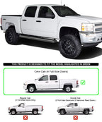 6in Stainless Steel Bars for Chevy Silverado GMC Sierra Crew Cab (2001-2013)