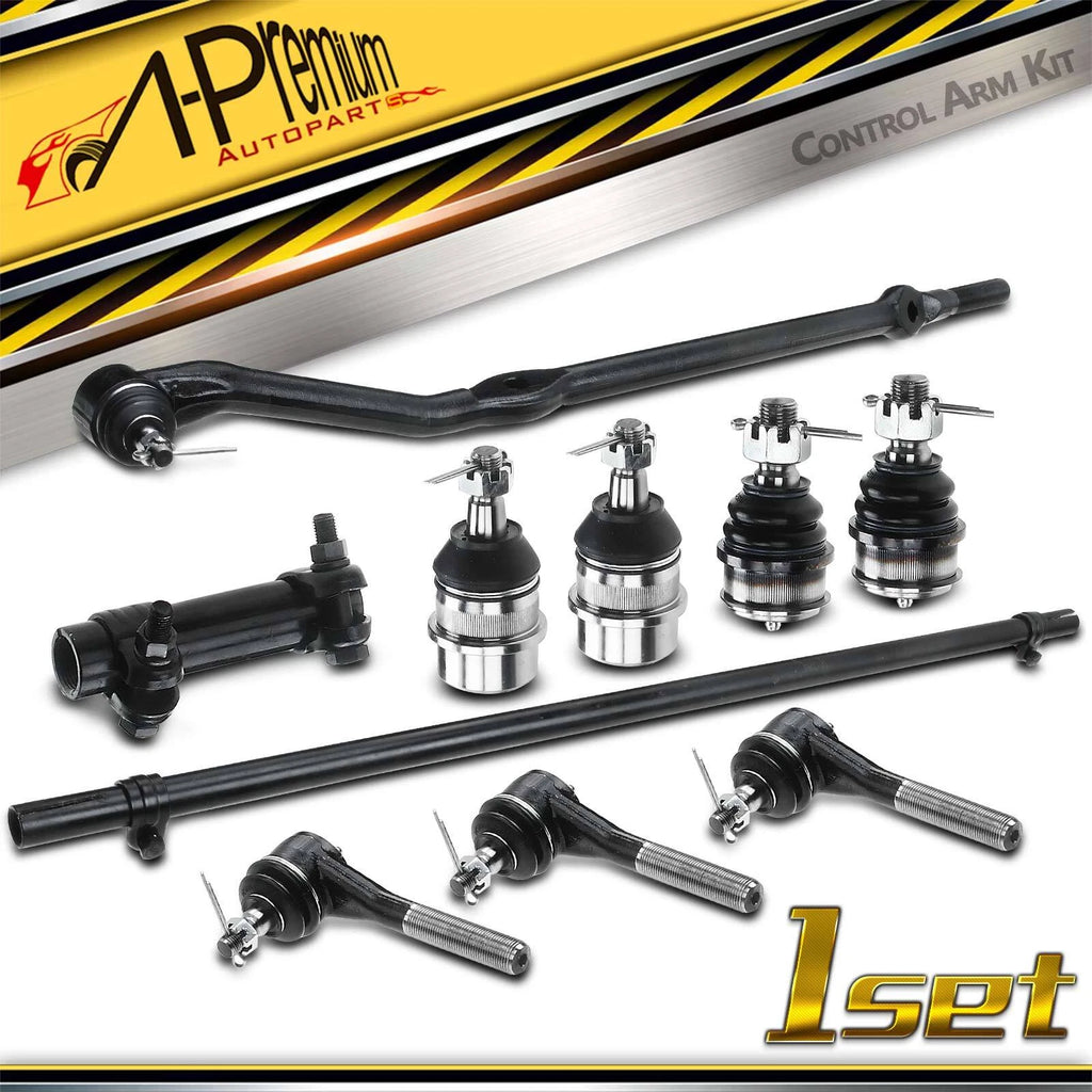 10x Front Ball Joints & Tie Rod Ends for Jeep Wrangler TJ (1997–2006)