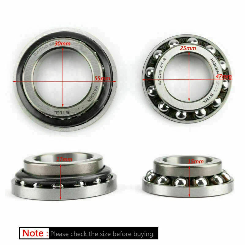 Steering Stem Bearing Seal for Yamaha XVS950 FZ07 MT07 XVS1100 (2007–2009)