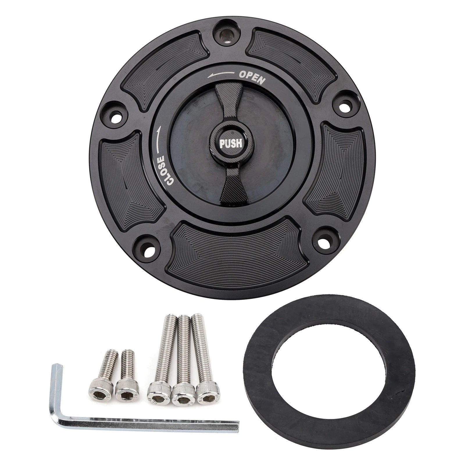 Quick Release Billet Fuel Gas Cap 102mm for QJMOTOR QJ600GS QJ800GS (2019–2023)