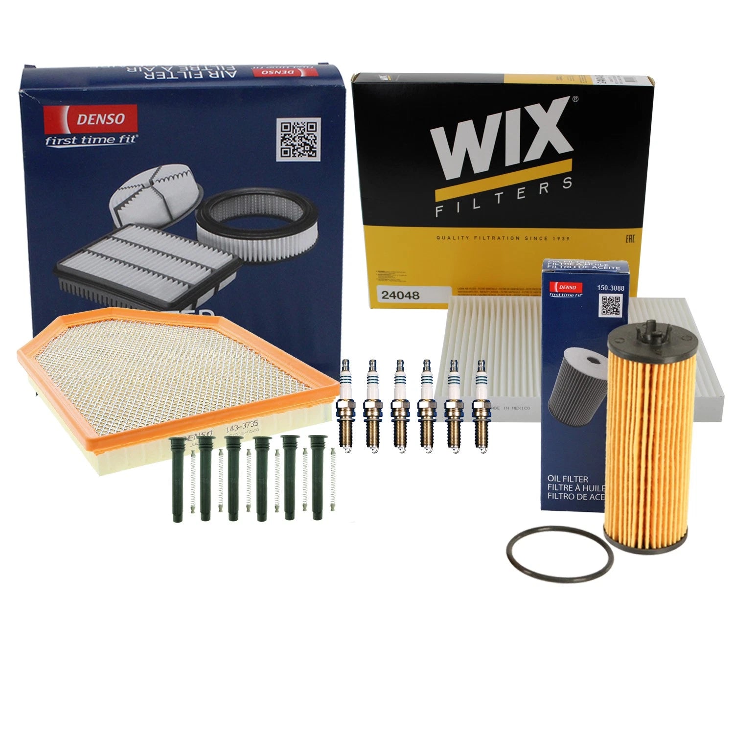 Tune Up Kit with NGK 6 Spark Plugs & Boots for Dodge Charger 300 (2011–2023)