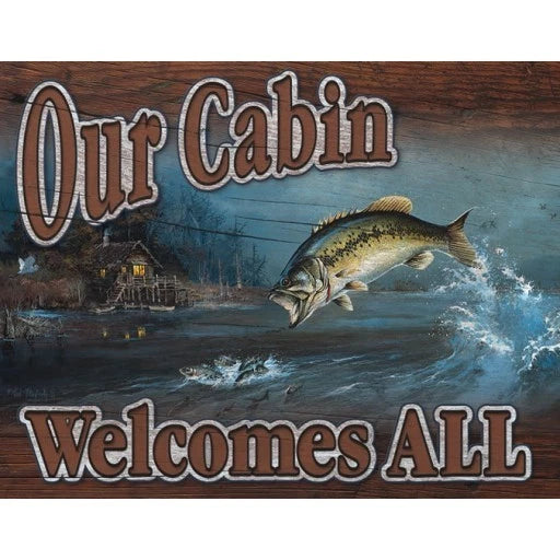 Vintage Replica Tin Metal Sign for Cabin Lodge Bar (1667 D)