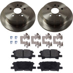 Rear Brake Disc and Pad Kit for Toyota Highlander (2004–2007) Ceramic