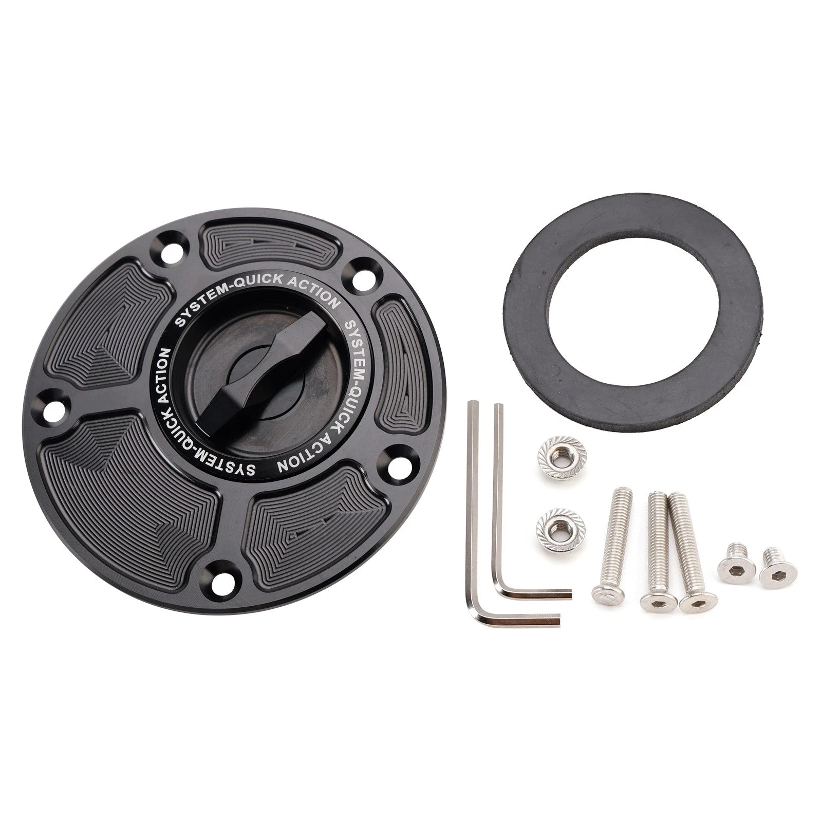 Quick-Turn Fuel Gas Cap for Yamaha MT-03 MT-07 MT-09 MT-10 FZ1 FZ6 FZ6R (2016–2023)