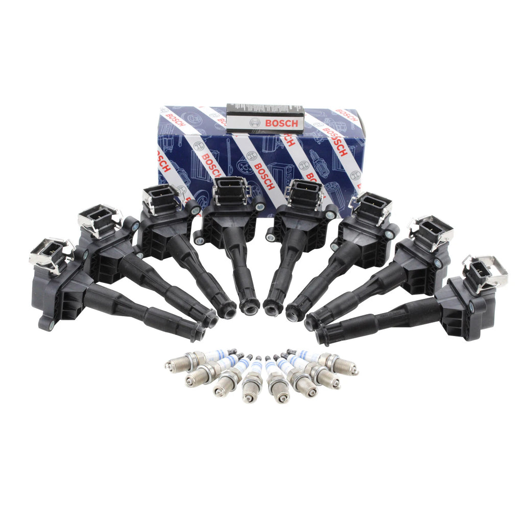 Set of 8 Ignition Coils & 8 Iridium Spark Plugs for BMW Chevy Honda