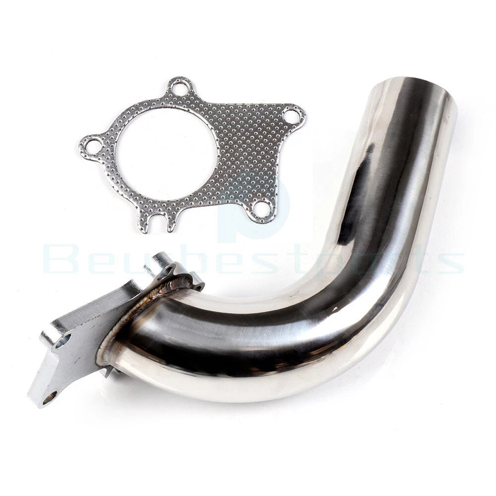 2.5" T3 T4 Universal Turbo Exhaust Pipe 90 Degree Stainless Steel