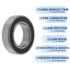 Deep Groove Ball Bearings 6801VV for Various Models (12x21x5mm)