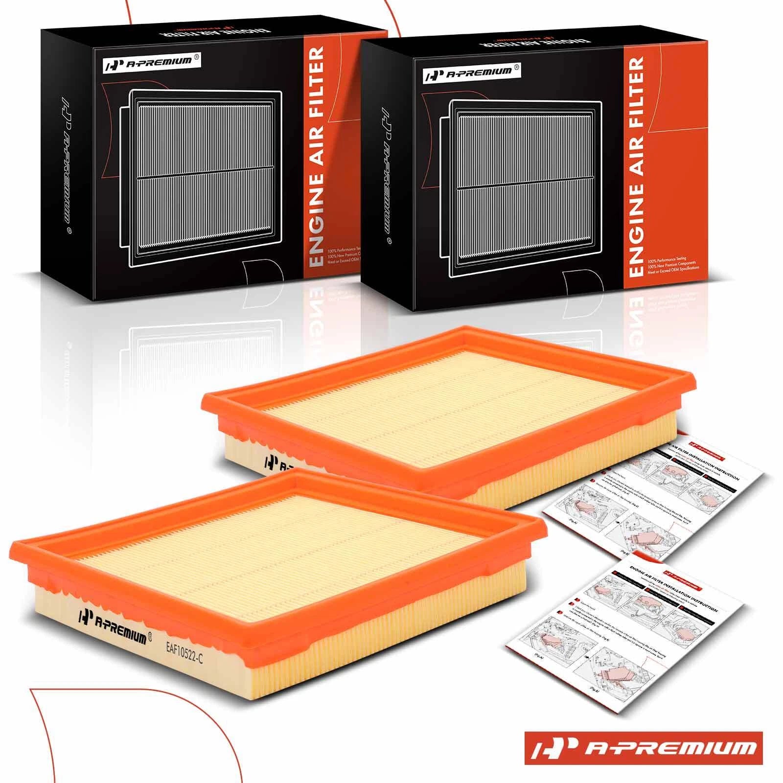 2X Engine Air Filter for Nissan 370Z (2009–2020) 350Z INFINITI G25 G35 EX37
