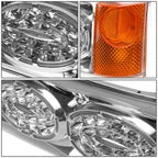 LED Turn Signal Lamps for Chevy Silverado 1500 2500HD 3500HD (2003–2006)