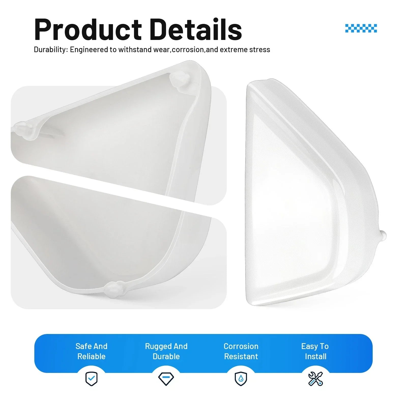AirBox Left Side Cover White for Honda Z50A Mini Trail (1972–1978)