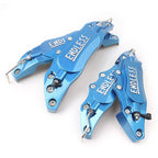 4 Pcs 3D Metal Brake Caliper Covers for Universal Car Front & Rear Blue