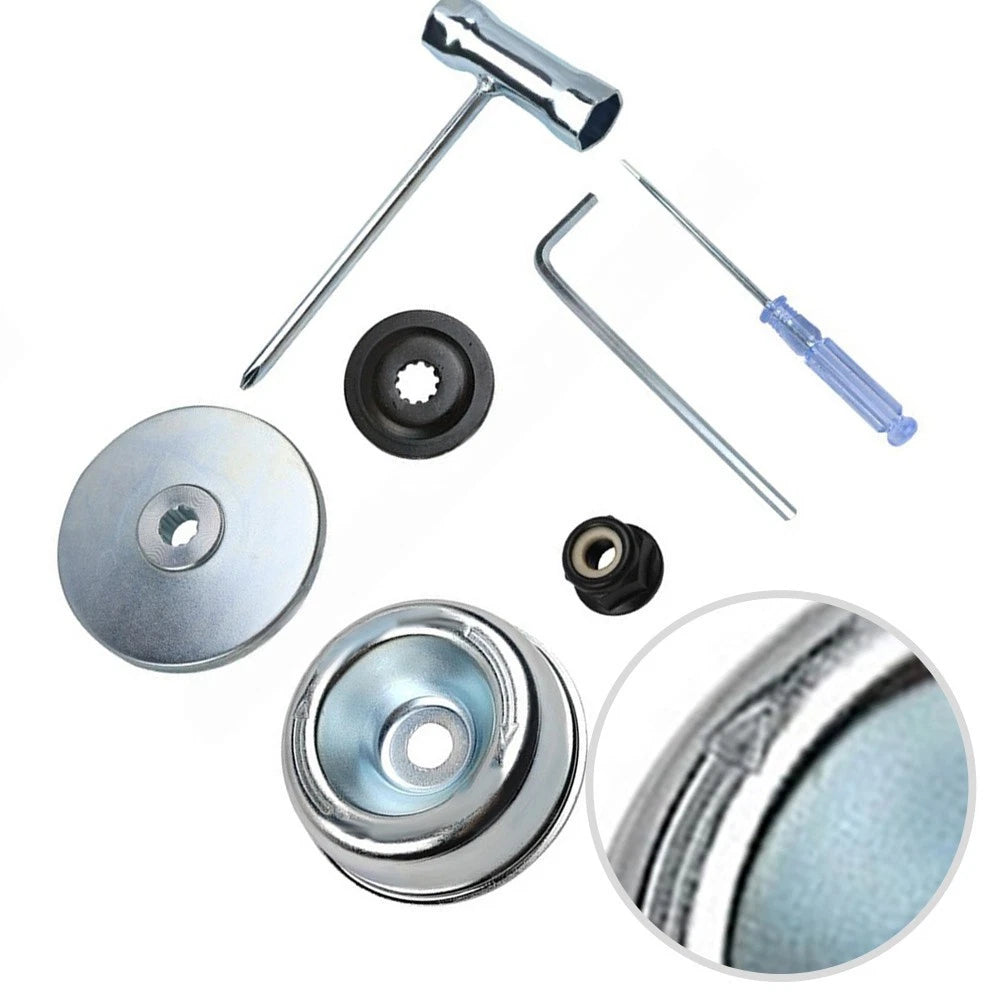 Adapter Kit for Lawn Mower Standard 1/2 in Spindle 3/8 in Hub Bore