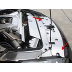 Front Header Plate 2pc Polished Stainless Steel for Nissan GT-R (2010–2013)