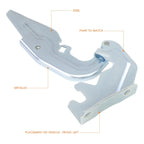 Left Driver Side Steel Engine Hood Hinge for Mitsubishi Lancer (2008–2017)
