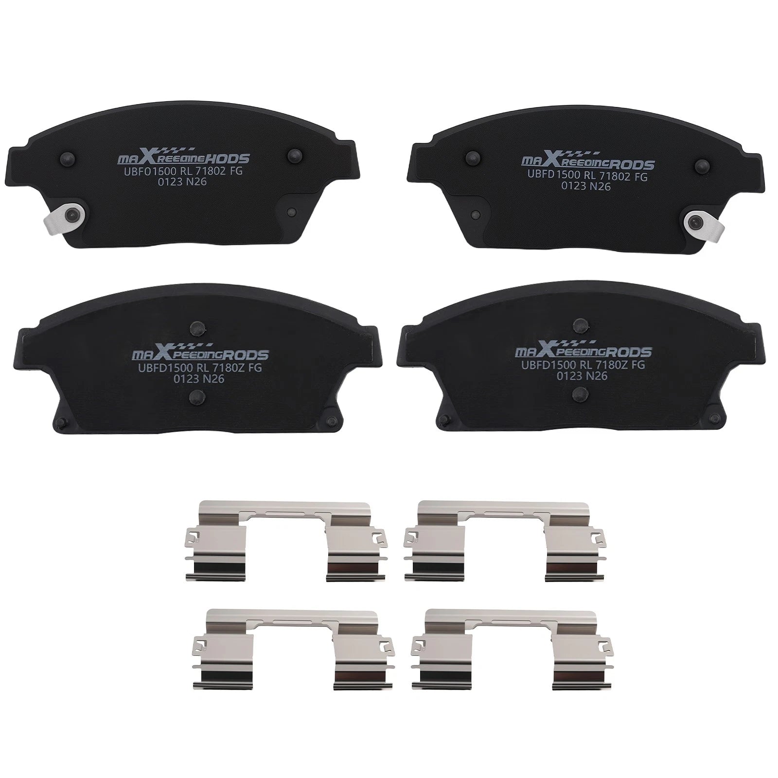 Set of 4 Front Ceramic Brake Pads for Buick Encore/Verano (2012–2017)