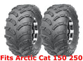 Set of 2 Rear Tires 22x10-10 for Arctic Cat 150 250 Sport ATV (Mud, 6PR)