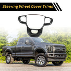 Carbon Fiber Steering Wheel Cover Trim for Ford Ranger (2023–2024)