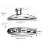 82mm/92mm Quick Release Deck Hinge 316 Stainless Steel for Boat Top