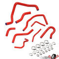 Red Silicone Radiator Heater Hose Kit for Honda Civic (1992–2000)