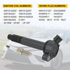 Set of 6 Ignition Coils & Spark Plugs for Toyota Avalon (2005–2018)