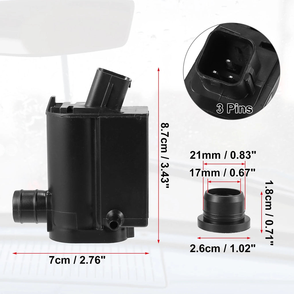 Windshield Washer Motor Pump Grommet for Hyundai Elantra (2001–2006) 98510-1W000