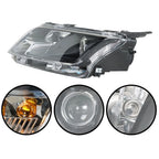 Front Headlight for Ford Fusion (2010-2012) Black Driver Left Side