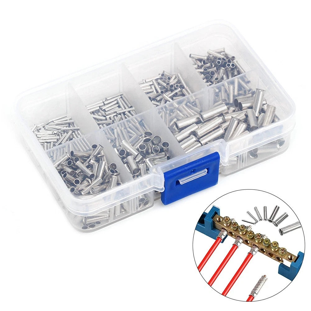 700pcs Copper Crimp Fitting Ferrules for Electrical Connections