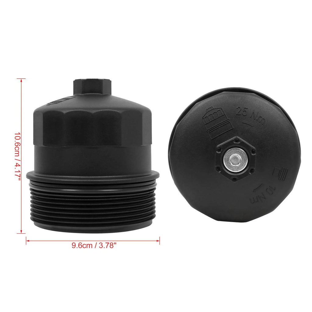 Black Oil Filter Cap Cover for BMW E60 E63 E64 E65 (2001–2010) 11427521353