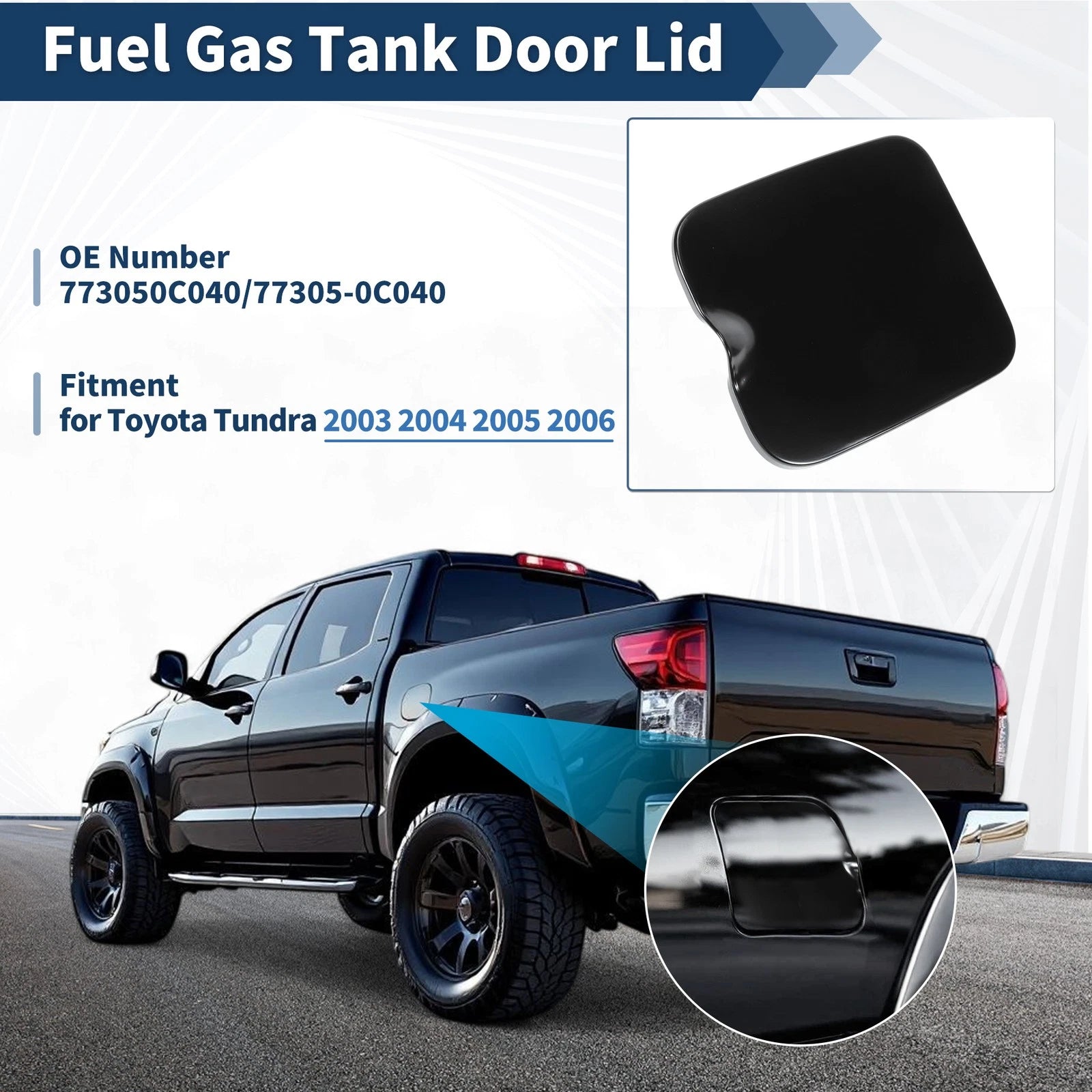 Fuel Tank Door for Toyota Tundra (2003–2006) No. 773050C040