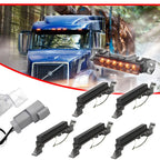 Set of 5 Smoked Lens Amber LED Cab Roof Marker Lights for Volvo VN/VNL (2003–Present)