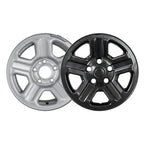 16 Inch Gloss Black Wheel Skins Replacement for Jeep Wrangler (2007–2017)