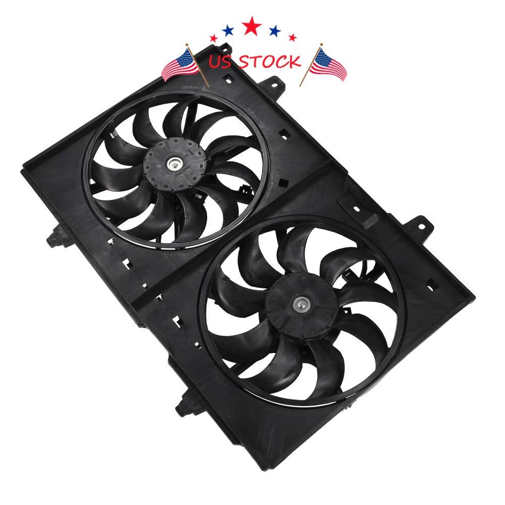 Dual Radiator & Condenser Fan Assembly for Nissan Rogue (2014–2020)