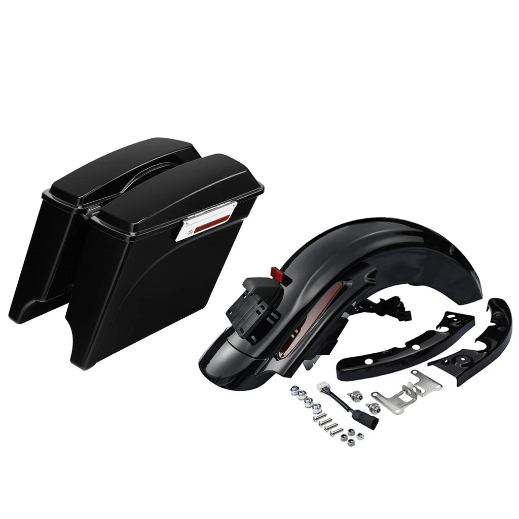5" Stretched Hard Saddlebag Rear Fender for Harley Road King Glide (2009–2013)
