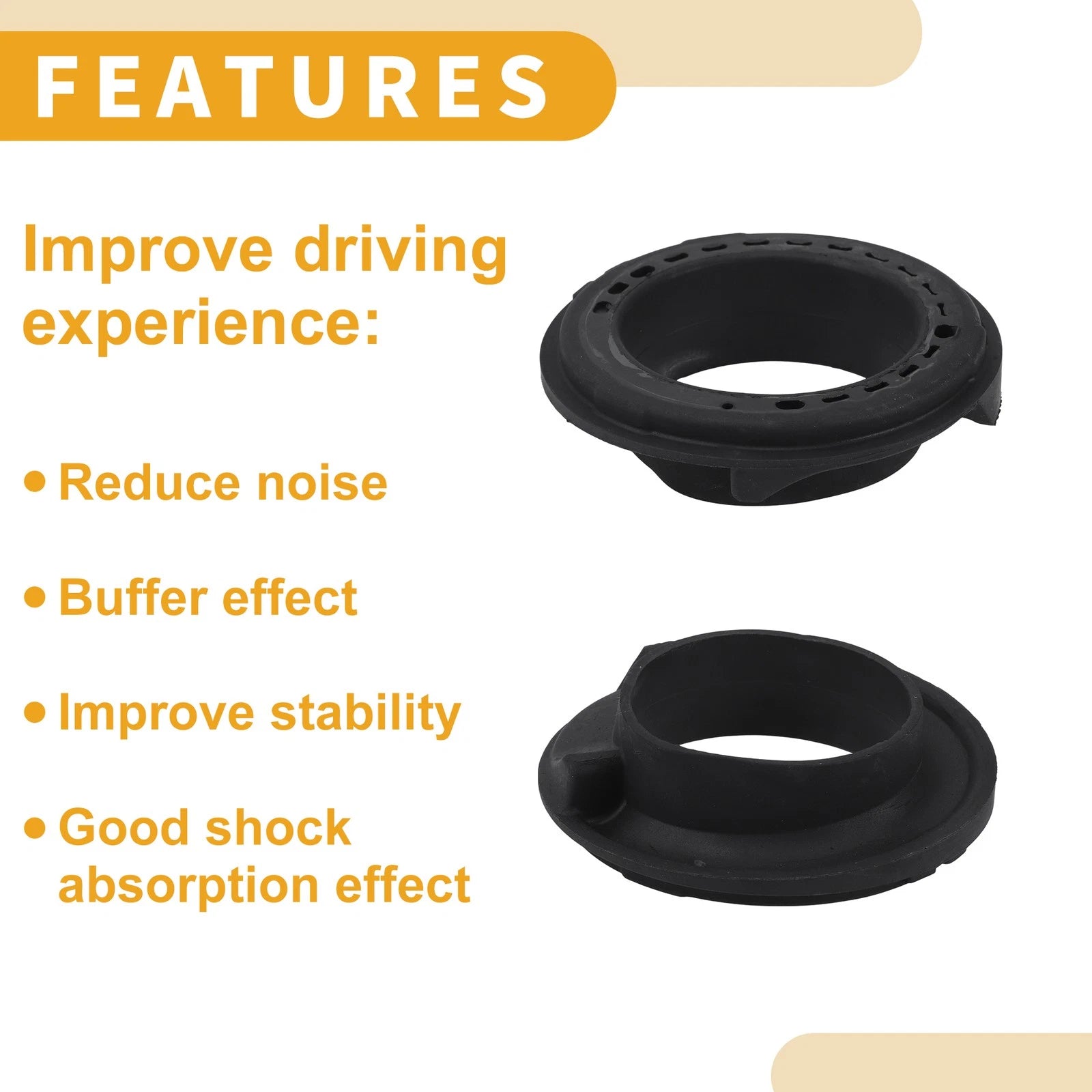 Lower Coil Spring Insulator No. 31336857002 for BMW X6 (2008–2019) Rubber