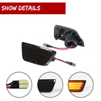 Smoked Lens Amber LED Front Bumper Side Marker Lights for Chevy Cruze (2011–2015)