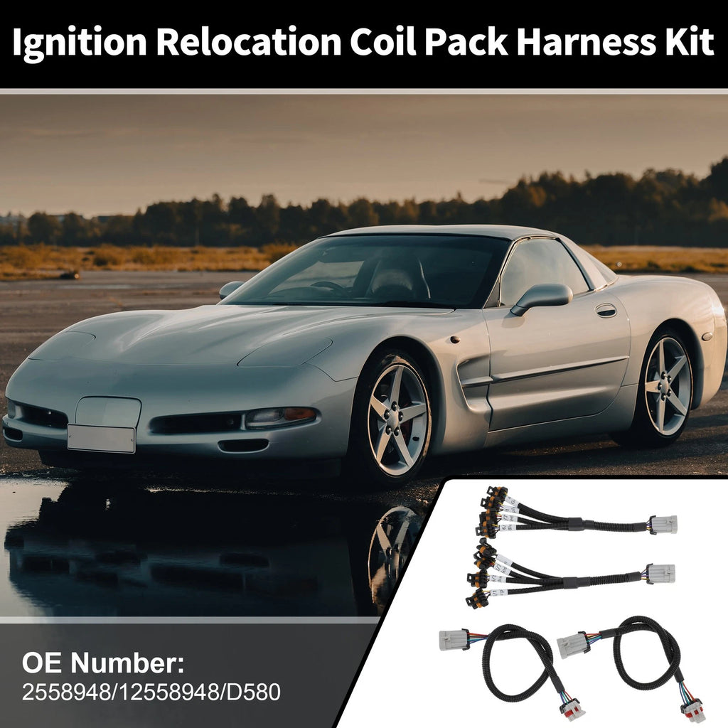 Ignition Relocation Coil Pack Harness Kit for Chevrolet Corvette C5 (1997–2004)