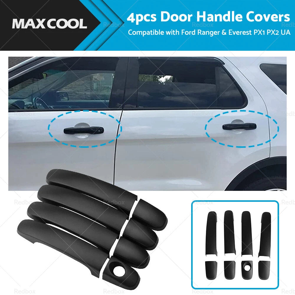 Black Door Handle Cover for Ford Ranger PX1 PX2 (2011–2018)