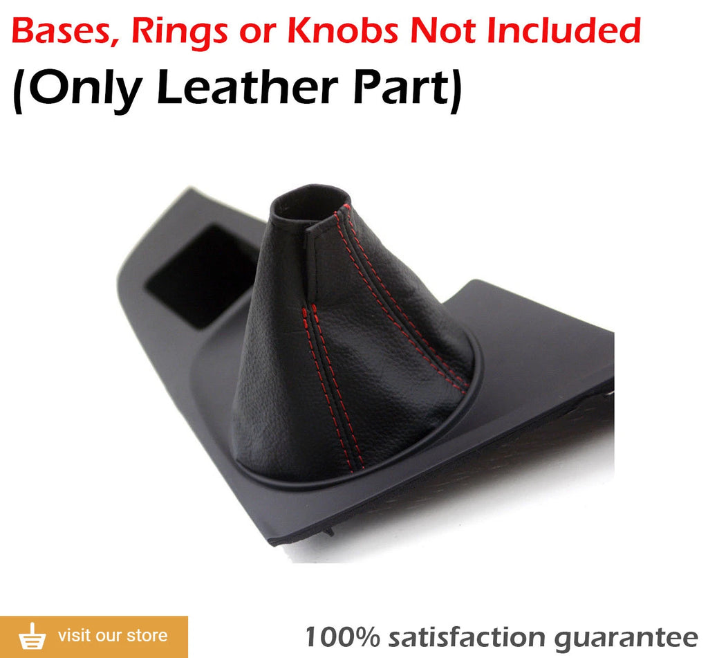 Manual Shift Boot for Toyota Supra (1993–1998) Red Stitch PVC Leather