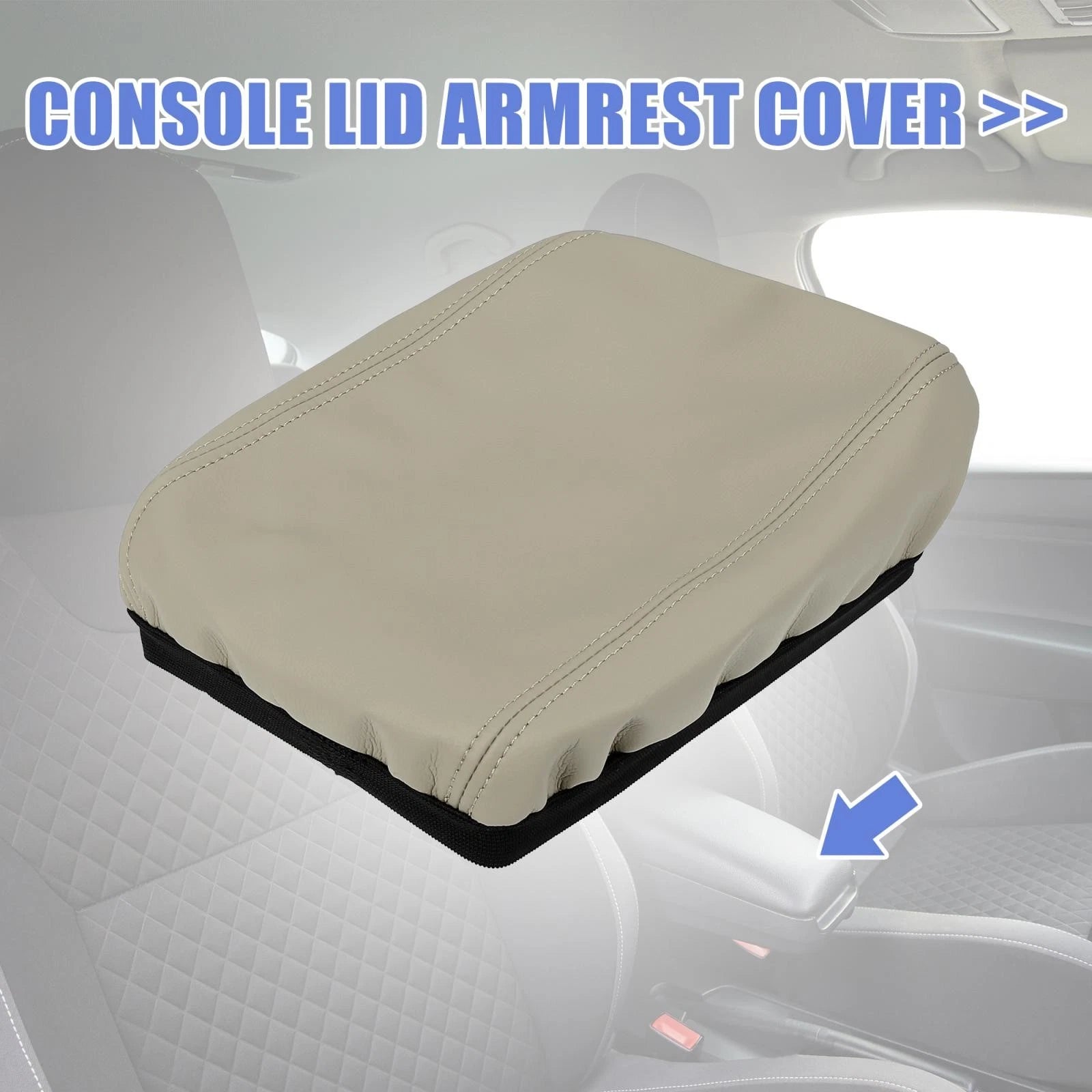 Center Console Lid Armrest Cover for Honda CR-V (2017–2021) Beige
