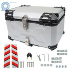 65L Aluminum Motorcycle Trunk Tour Tail Box Waterproof Luggage Case
