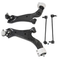 Set of 4 Front Lower Control Arms Sway Bar Links for Chevy Captiva Sport (2012–2015)