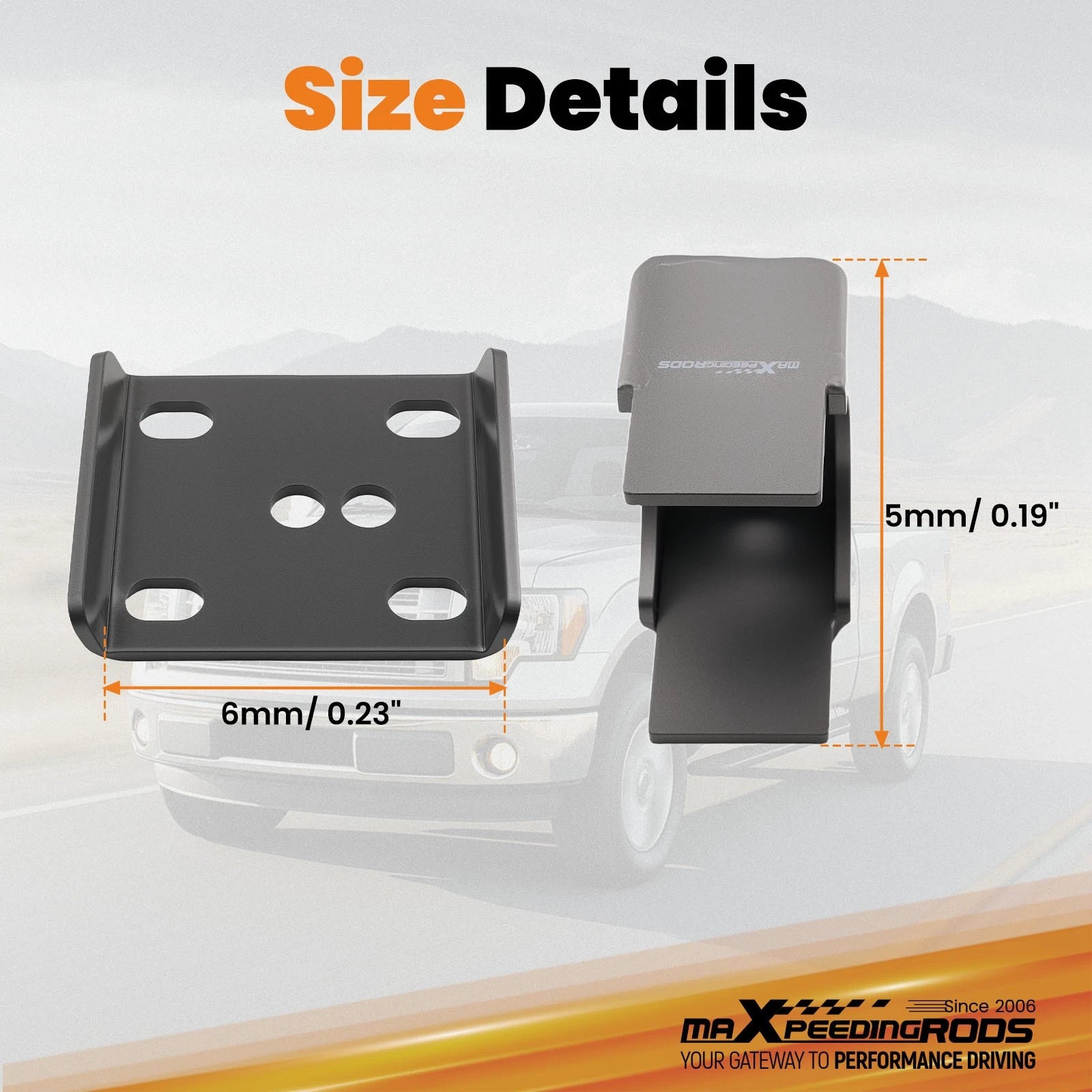 5" Flip Lowering Kit Rear for Ford F-150 2WD (2004–2014) Axle Drop Hardware