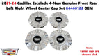Set of 4 Wheel Center Caps for Cadillac Escalade (2021)