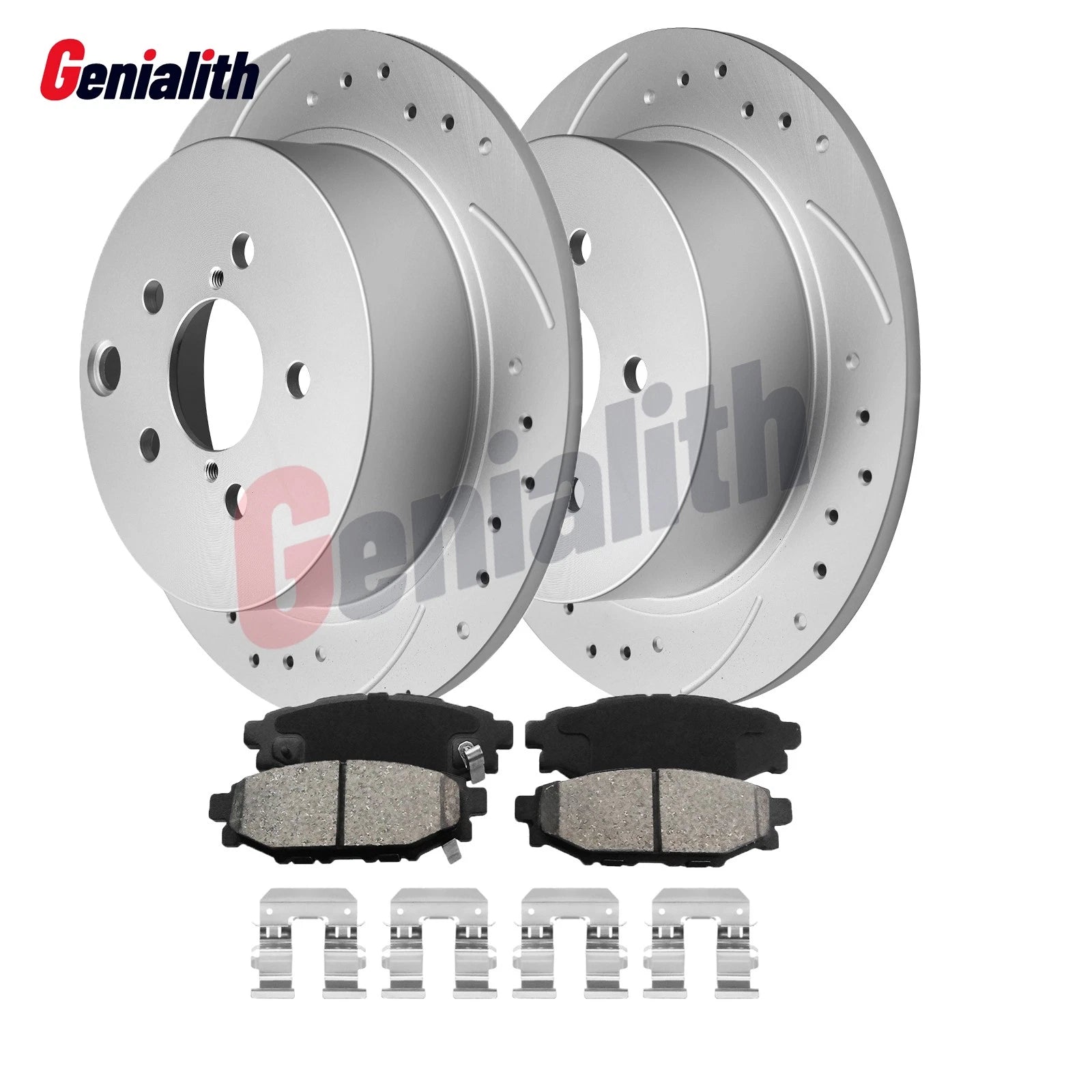 10.8" Rear Disc Rotors Brake Pads for Subaru Crosstrek Forester (2016–2018)