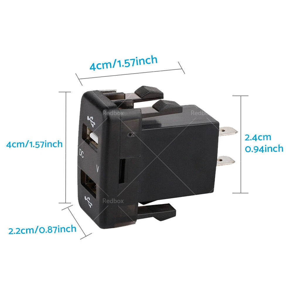 4.2A Car Charger Socket Voltmeter for Toyota Hilux Prado Land Cruiser