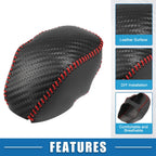 Gear Shifting Knob Cover Trim for Toyota Highlander (2020–2023) Black Red